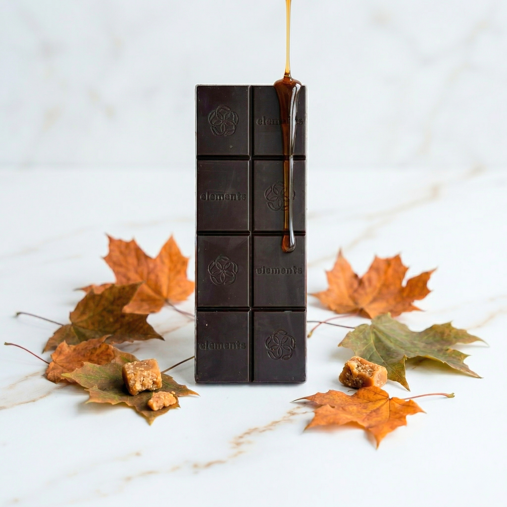 Elements - Maple Toffee Dark Chocolate Bar | Vegan Organic 1.8oz