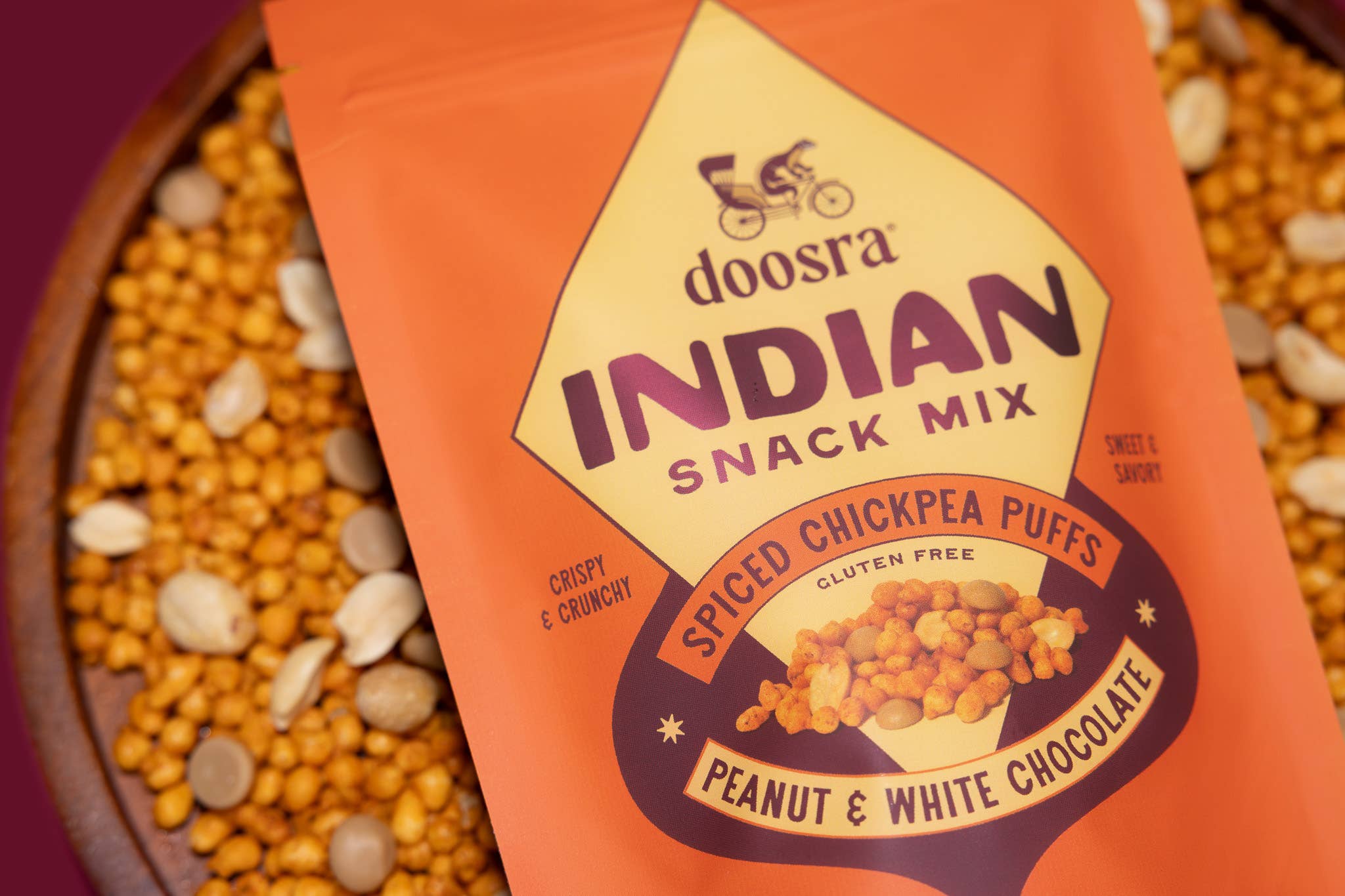 Doosra Indian Snack Mix - Peanut & White Chocolate (4oz)