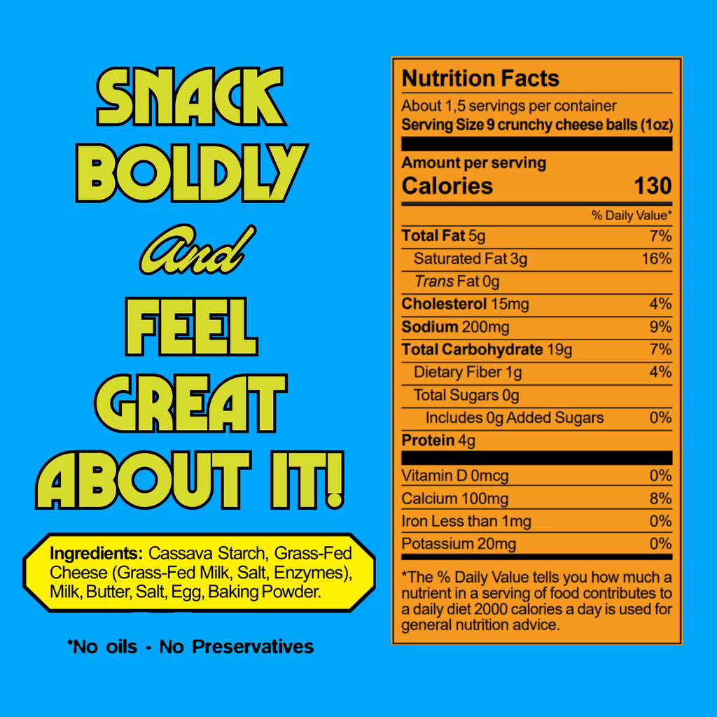 Cassavida Crunchy Cheese Bites – Gluten-Free Cassava Snack 1.5oz