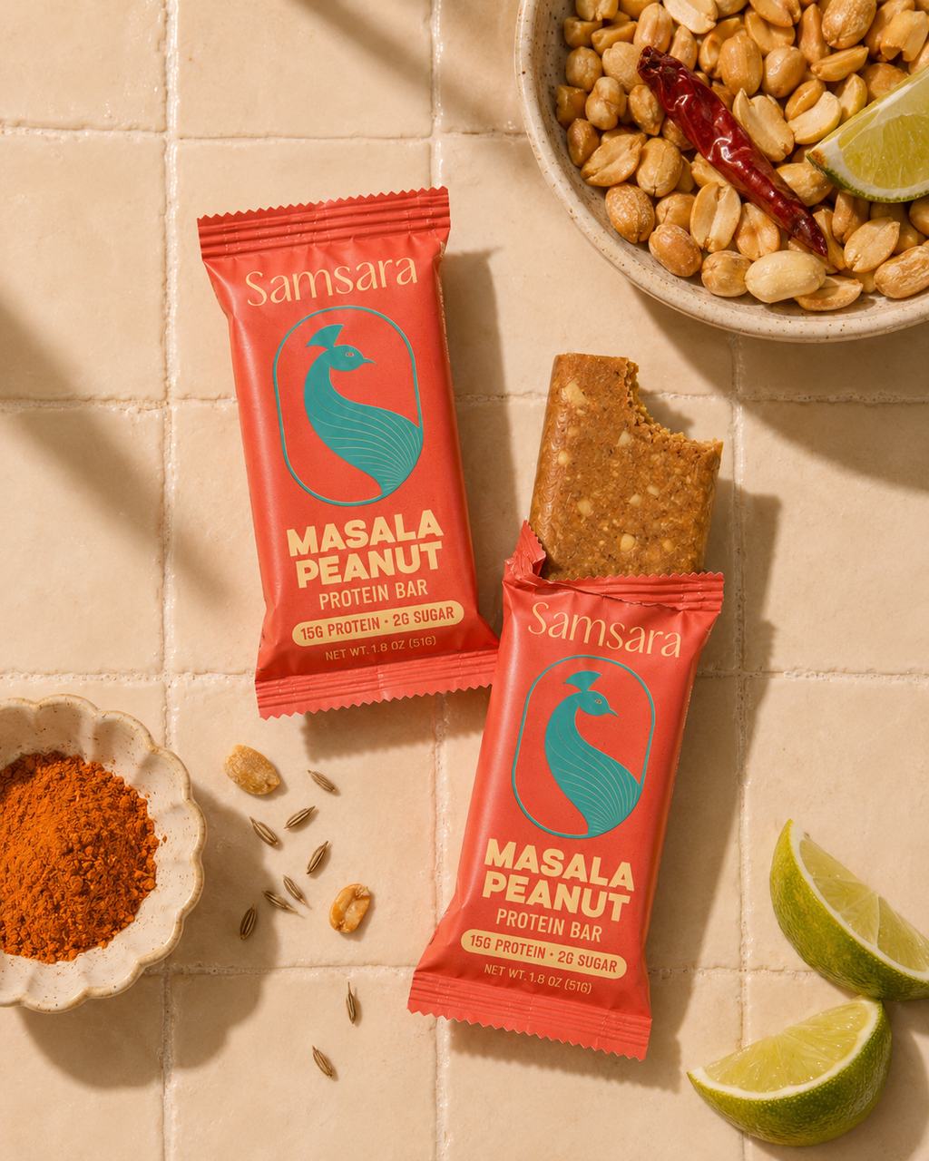 Samara - Masala Peanut Protein Bar 1.5oz