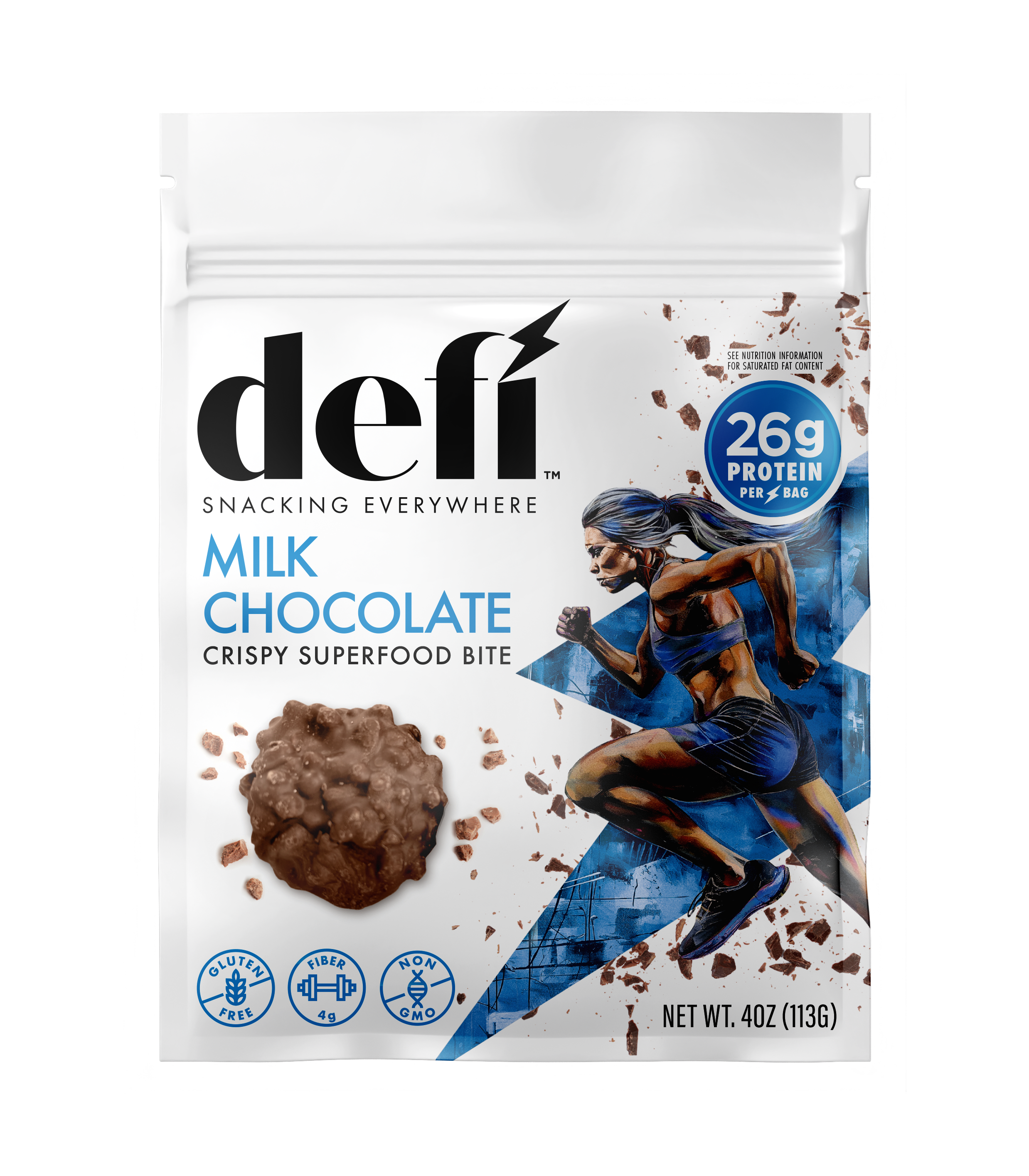 DEFI Milk Chocolate Crispy Superfood Bite 4oz