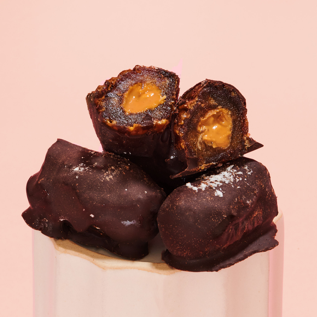 French Squirrel Bateaux Almond Butter Stuffed Dates