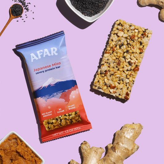 Afar Foods - Savory Protein Bar - Japanese Miso Flavor