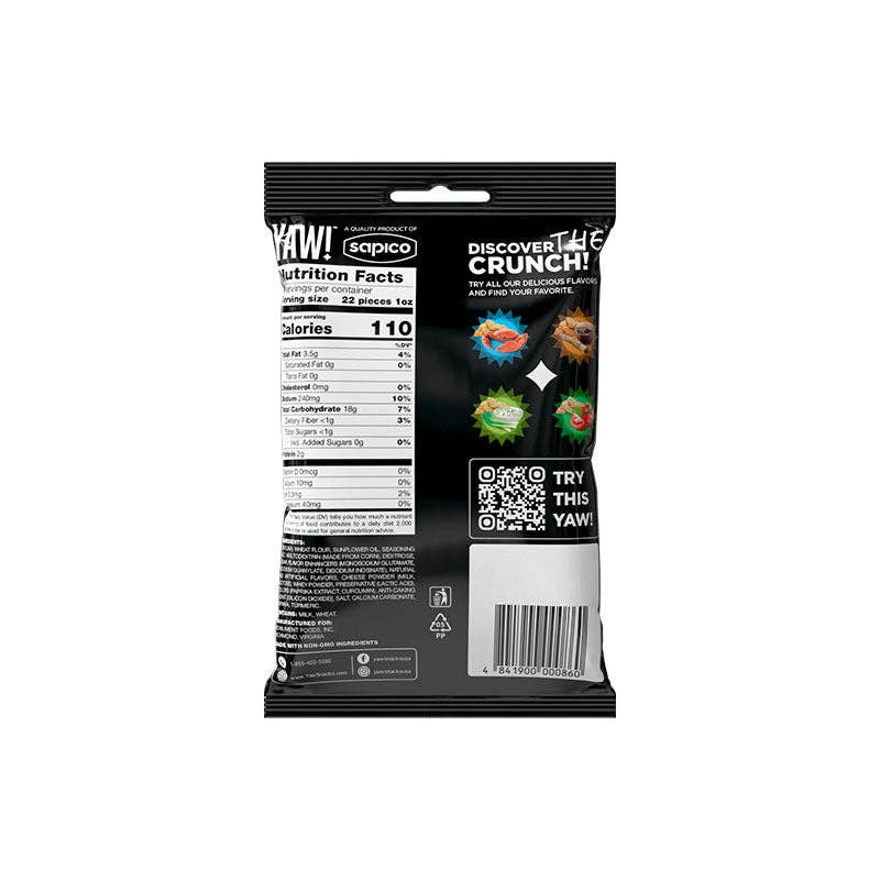 YAW! Cheese Flavored Baked Baguette Bites Snack 2oz