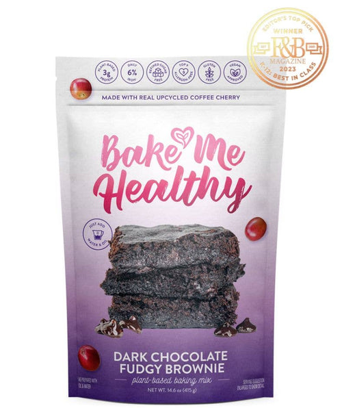 Bake Me Healthy - Dark Chocolate Fudgy Brownie Plant-Based Baking Mix