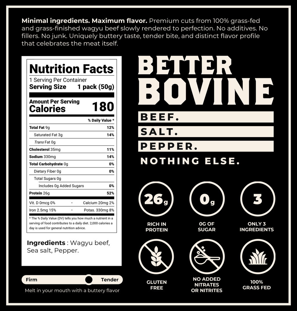 Better Bovine - Wagyu Beef Jerky 1.75 oz