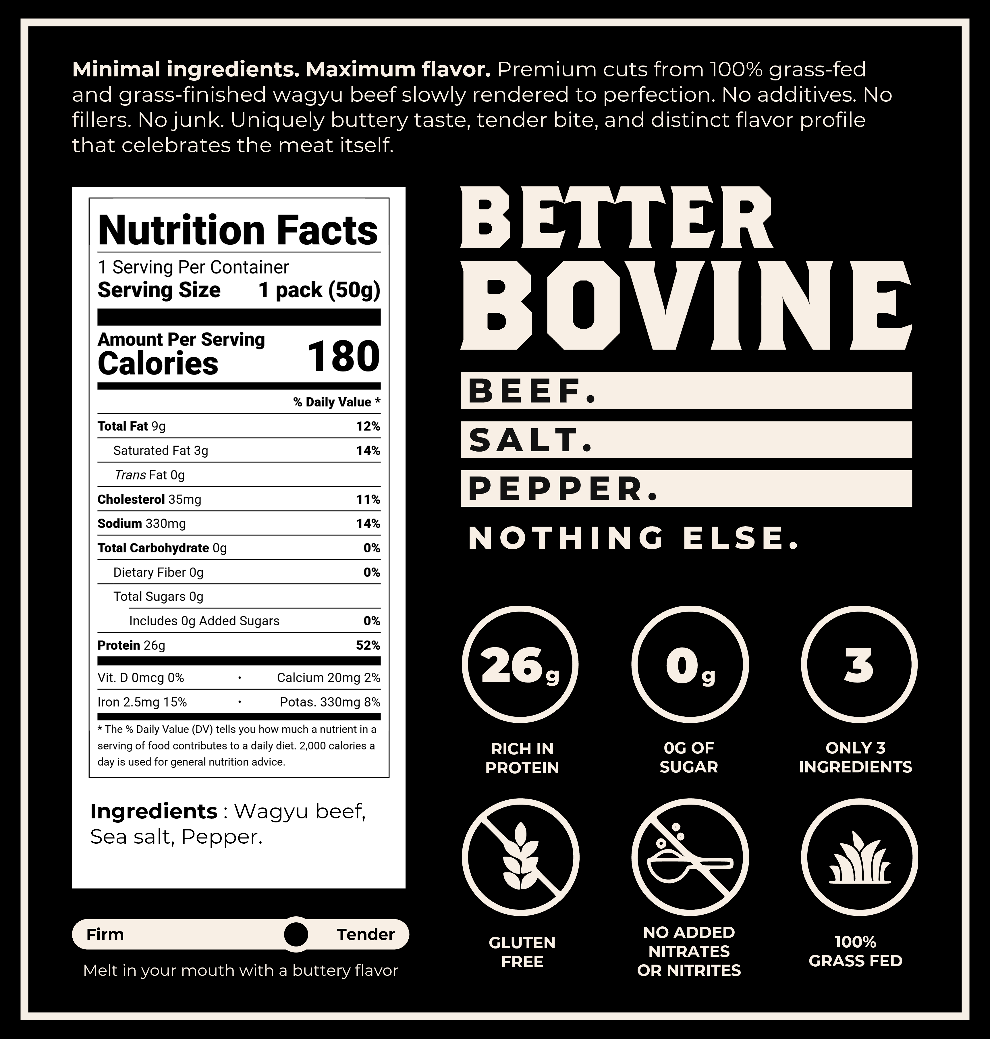 Better Bovine - Wagyu Beef Jerky 1.75 oz