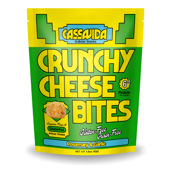 Cassavida Cheese Bites – Rosemary Garlic Gluten-Free Snack 1.5oz