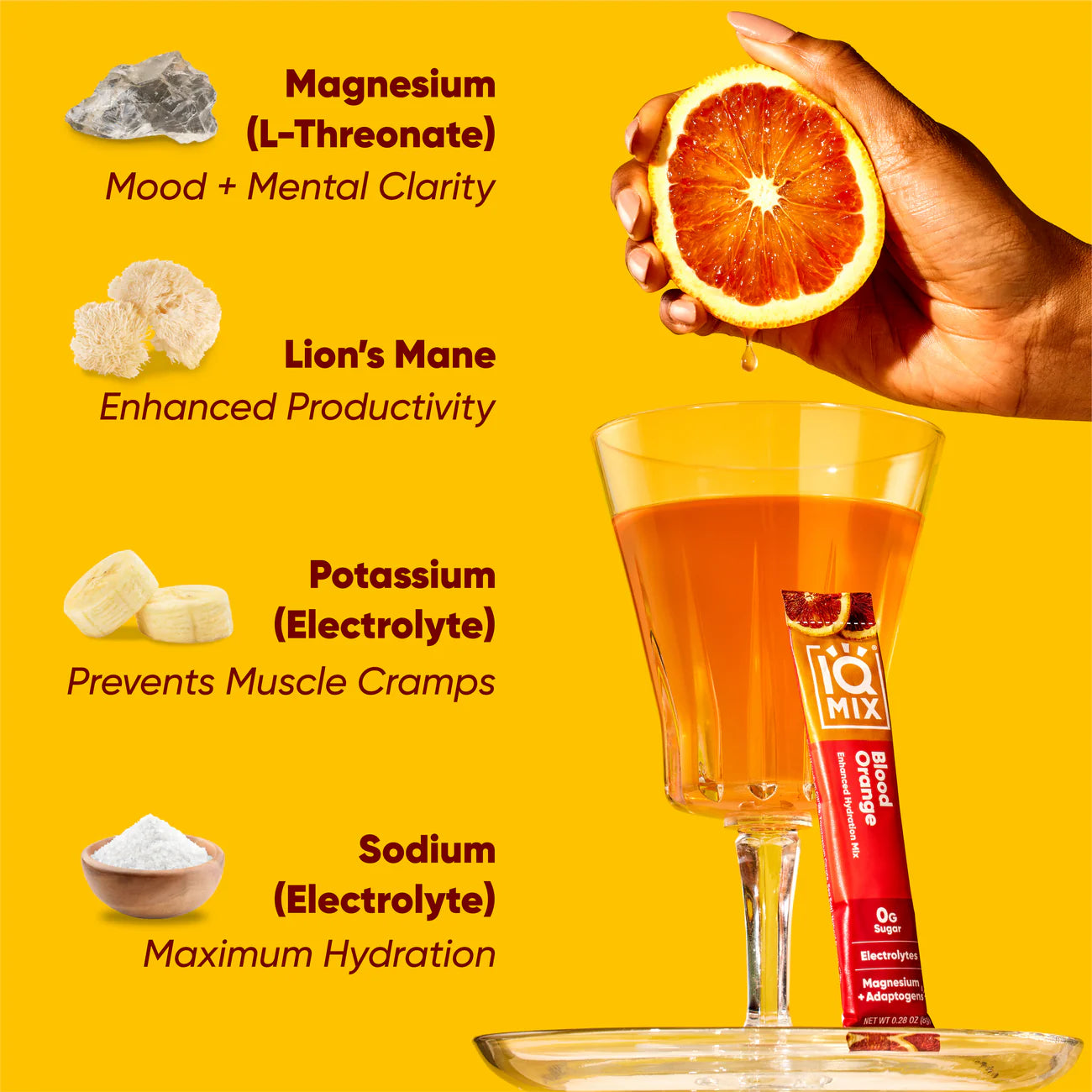 IQ Mix - Enhanced Hydration Mix - Blood Orange