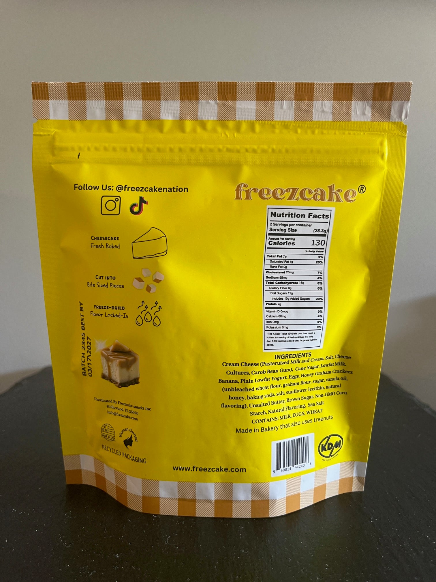 Freezcake Banana Foster Cheesecake 2oz