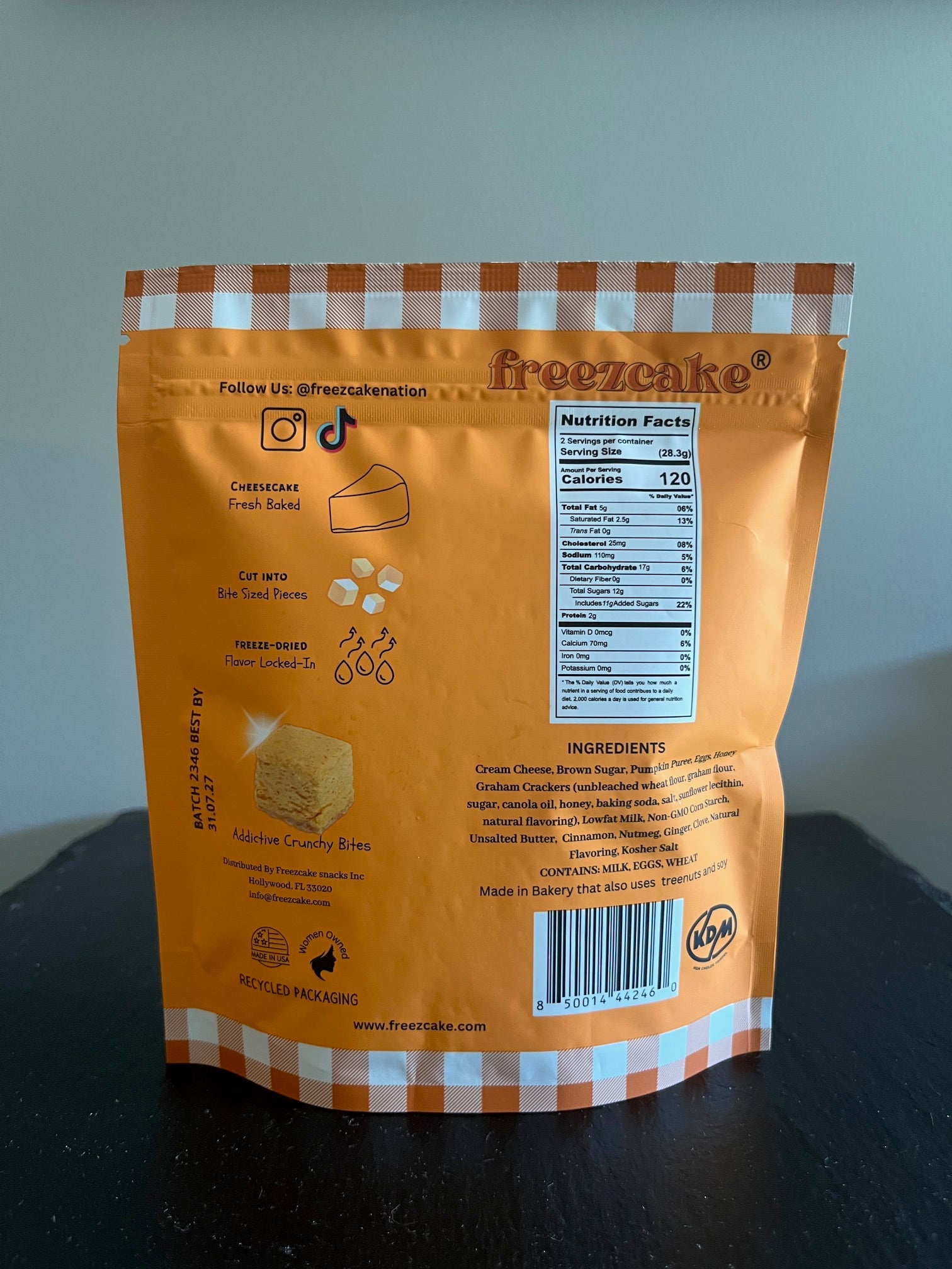 Freezcake Pumpkin Spice Freeze-dried Cheesecake 2oz