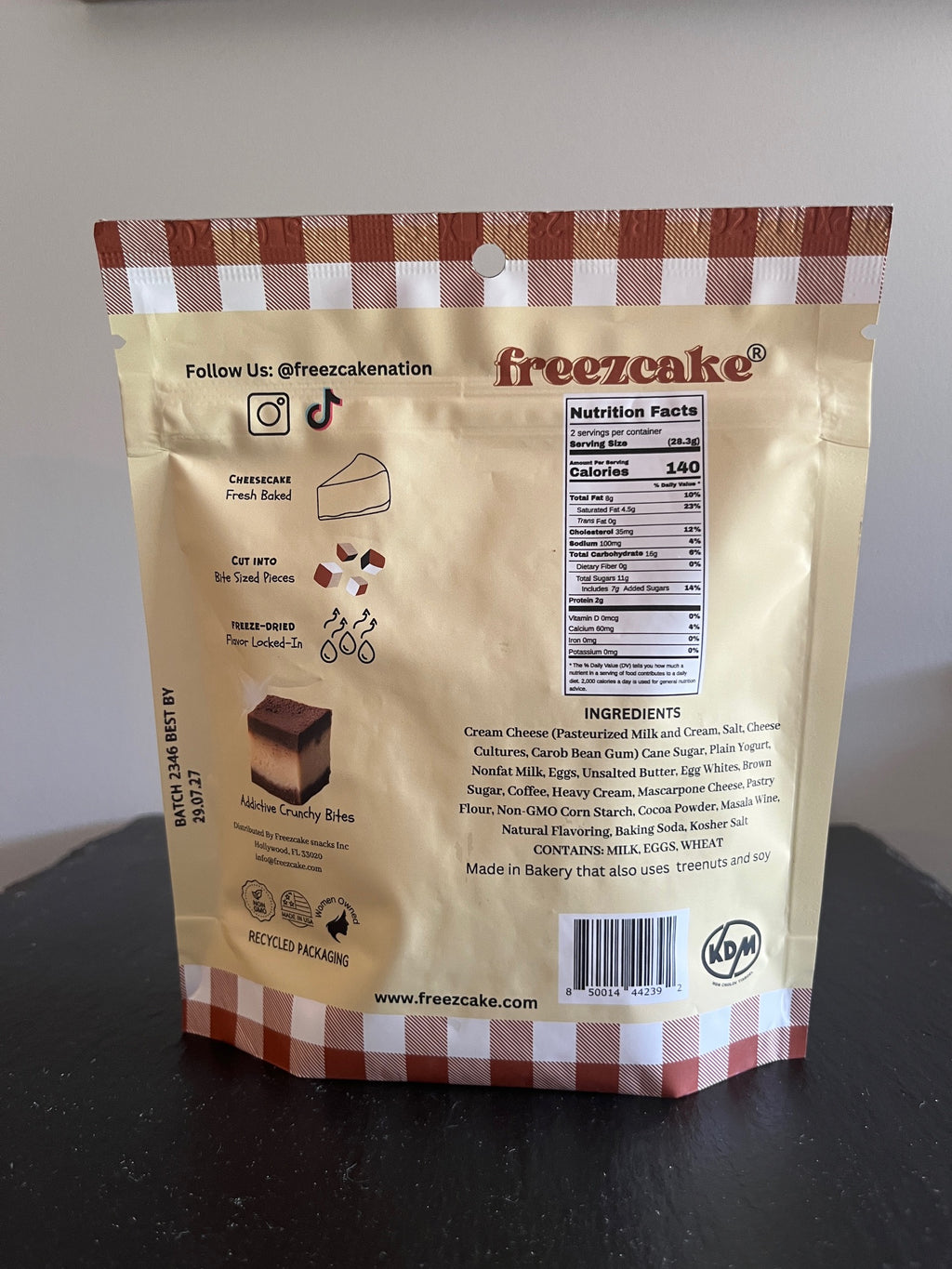 Freezcake -  Freeze-Dried Tiramisu Cheesecake Bites 2oz