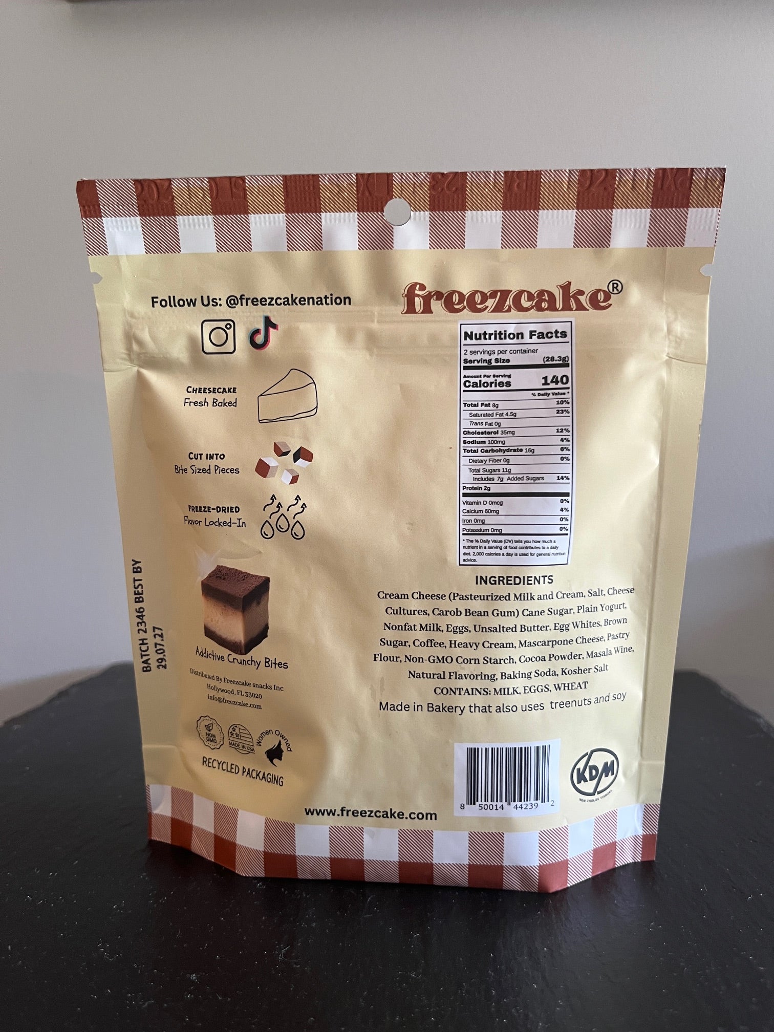 Freezcake -  Freeze-Dried Tiramisu Cheesecake Bites 2oz
