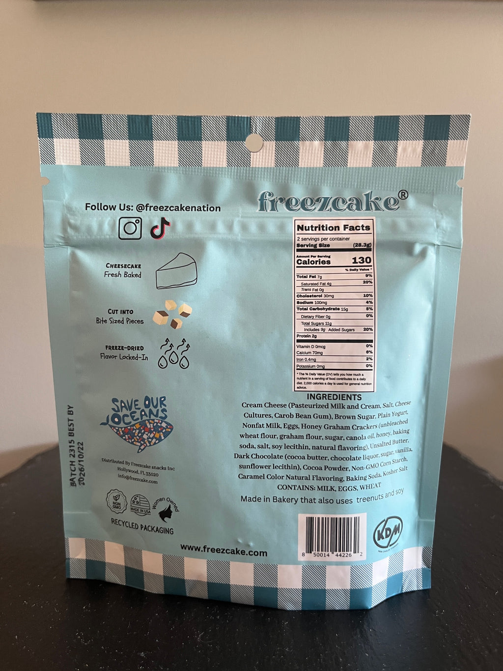 Freezcake - Freeze-Dried Turtle Cheesecake Bites 2oz