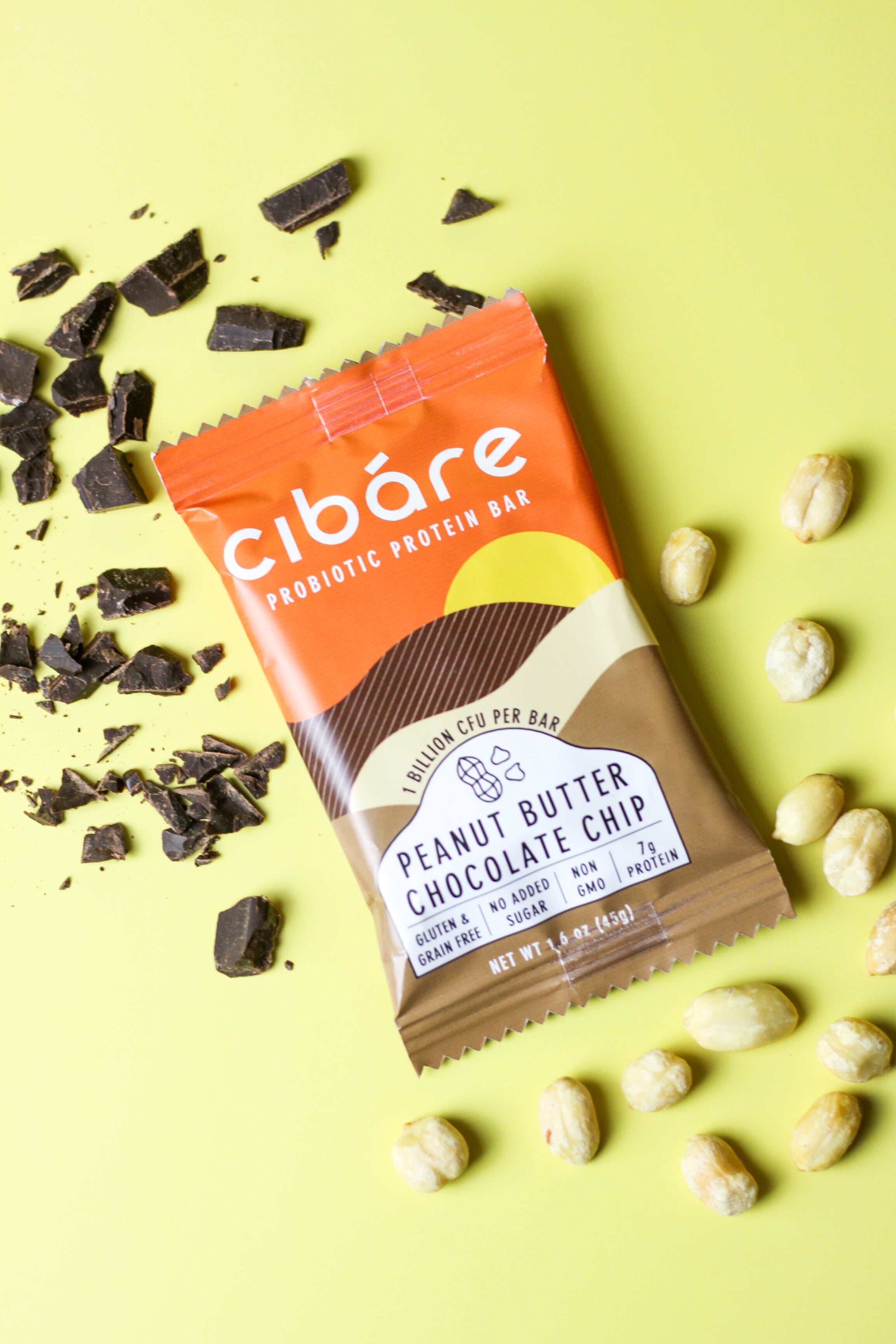Cibare Foods - Peanut Butter Chocolate Chip Probiotic Protein Bar