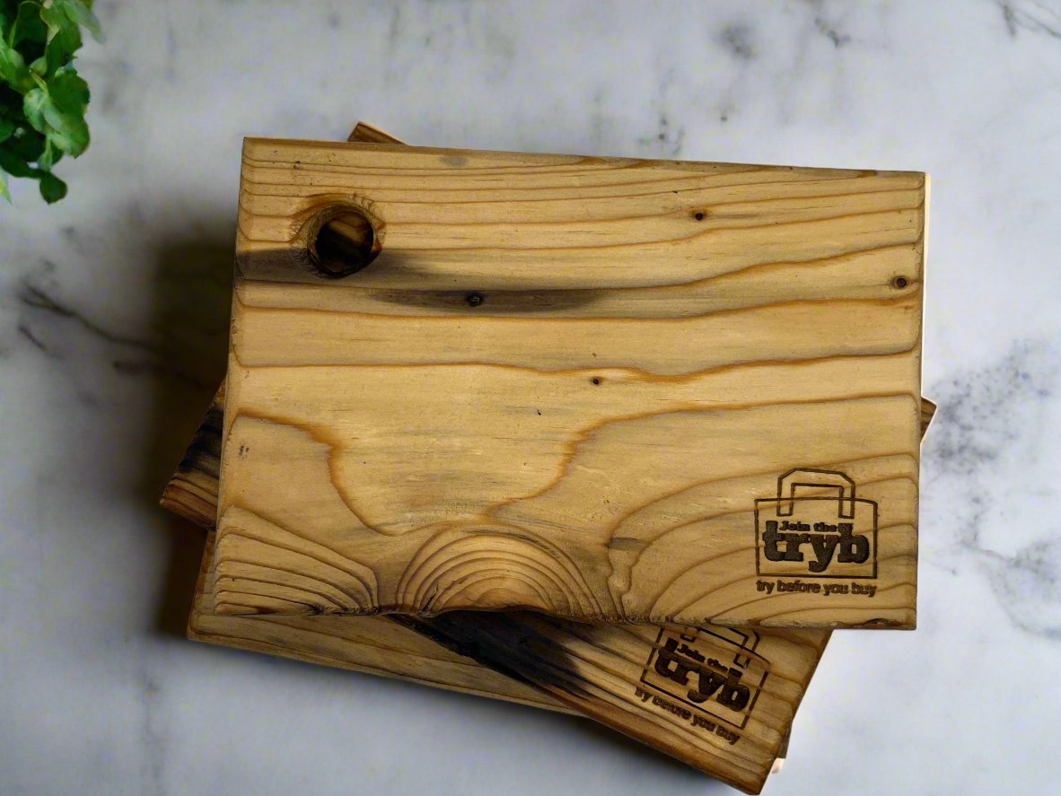 Join The Tryb - Cutting Board made from reclaimed lumber