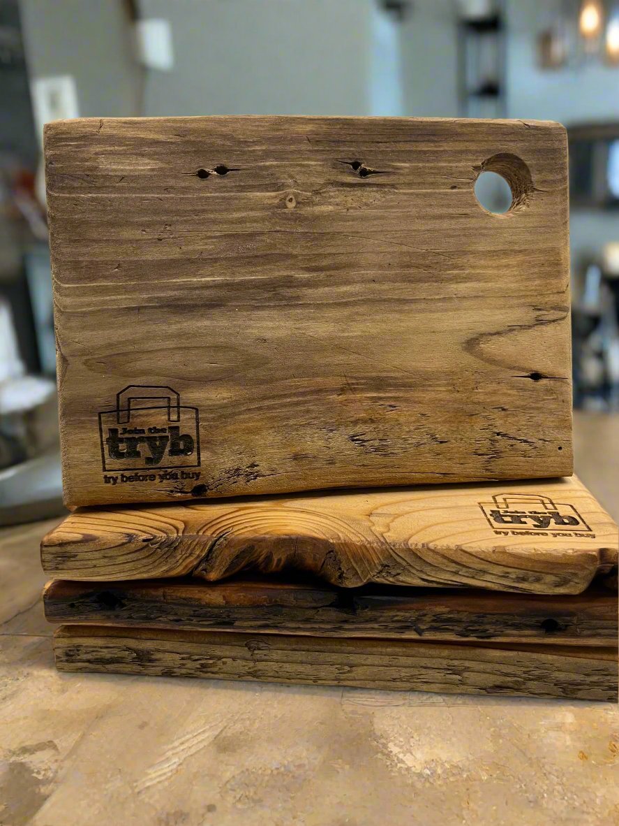 Join The Tryb - Cutting Board made from reclaimed lumber