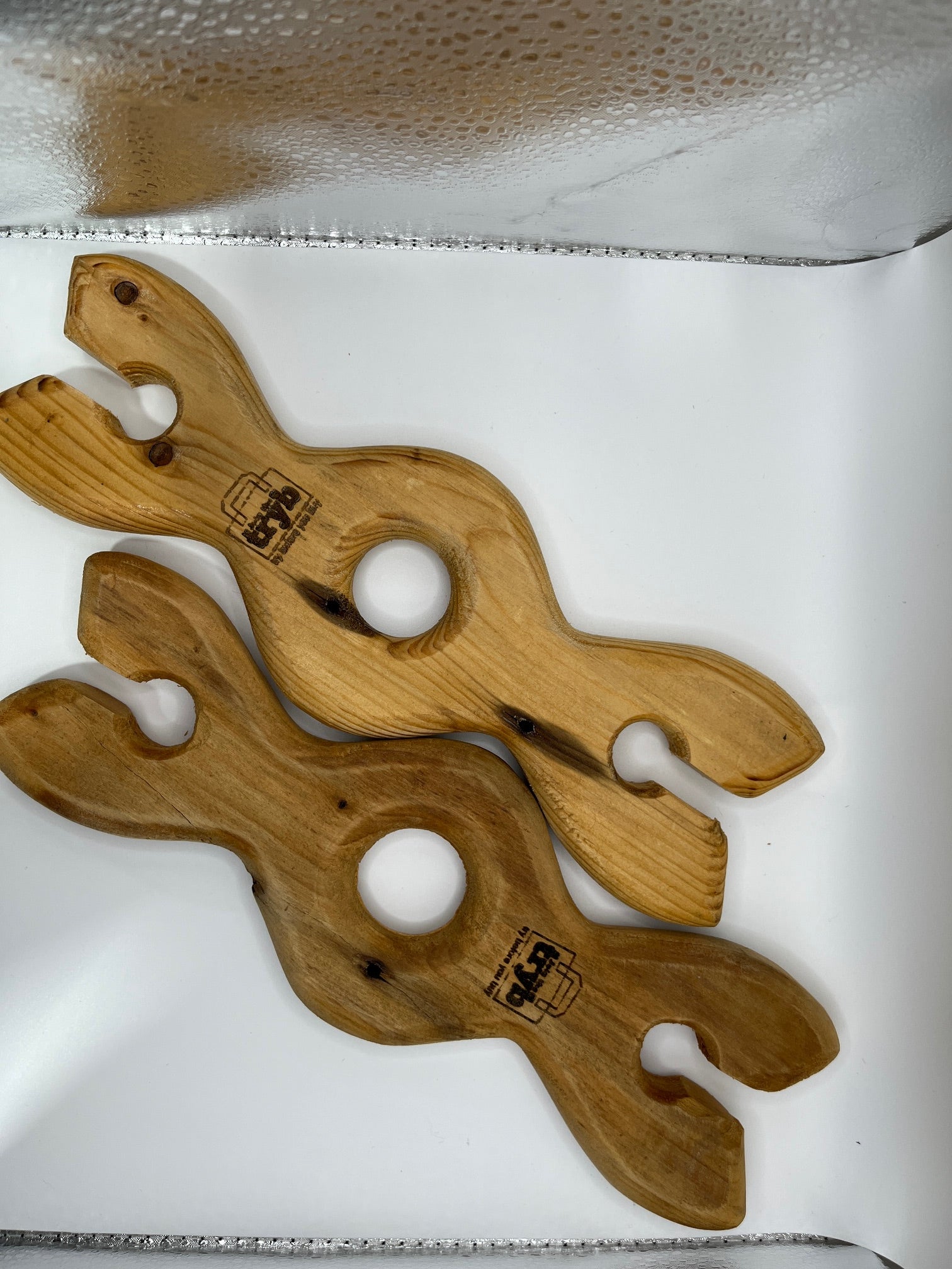 Join The Tryb - Wine Glass Caddy - made from repurposed lumber