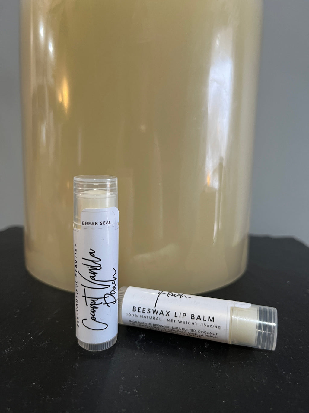 Bee-Youtiful Beauties - Creamy Lip Balm - Coconut Vanilla Peach