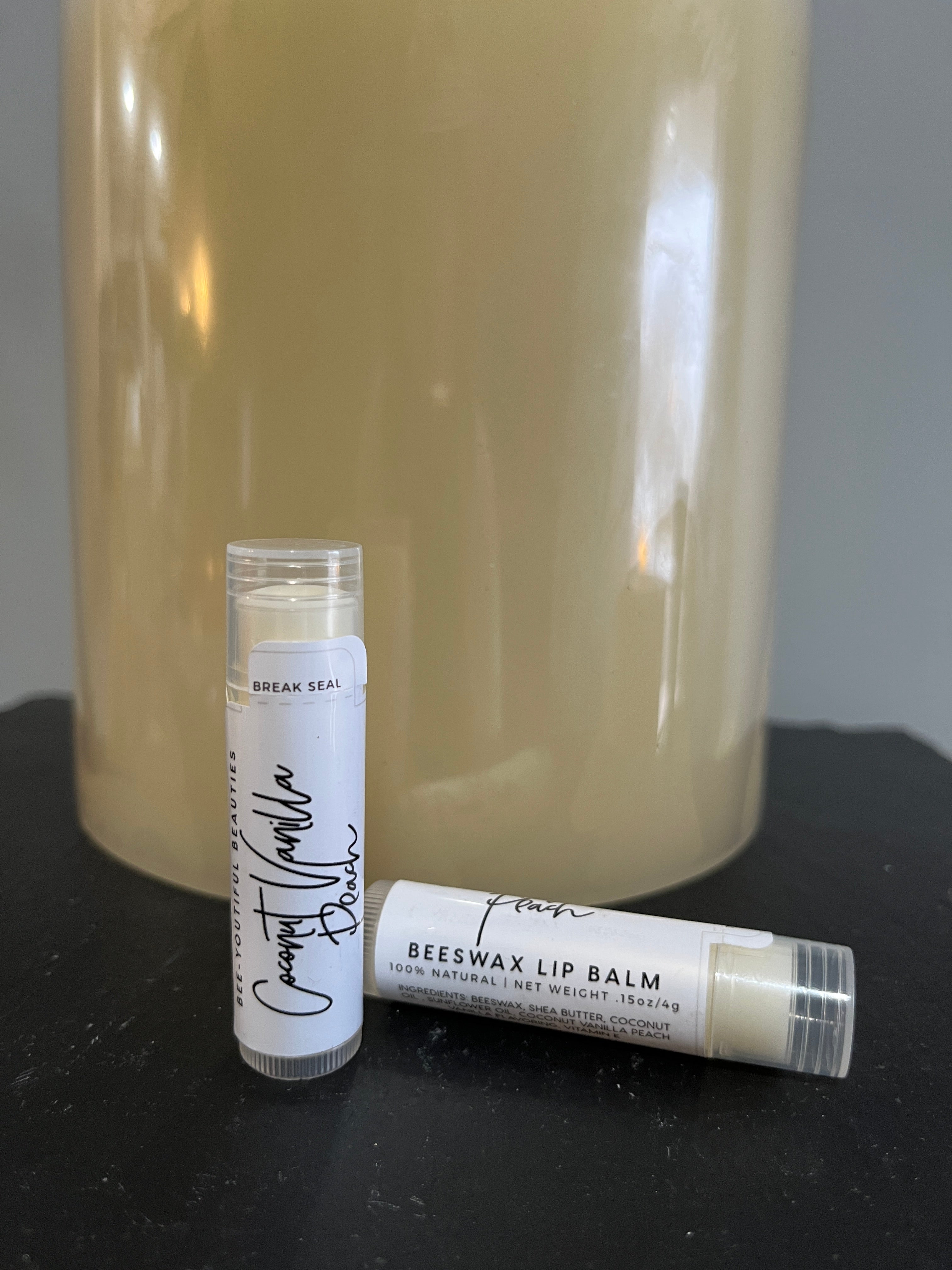 Bee-Youtiful Beauties - Creamy Lip Balm - Coconut Vanilla Peach