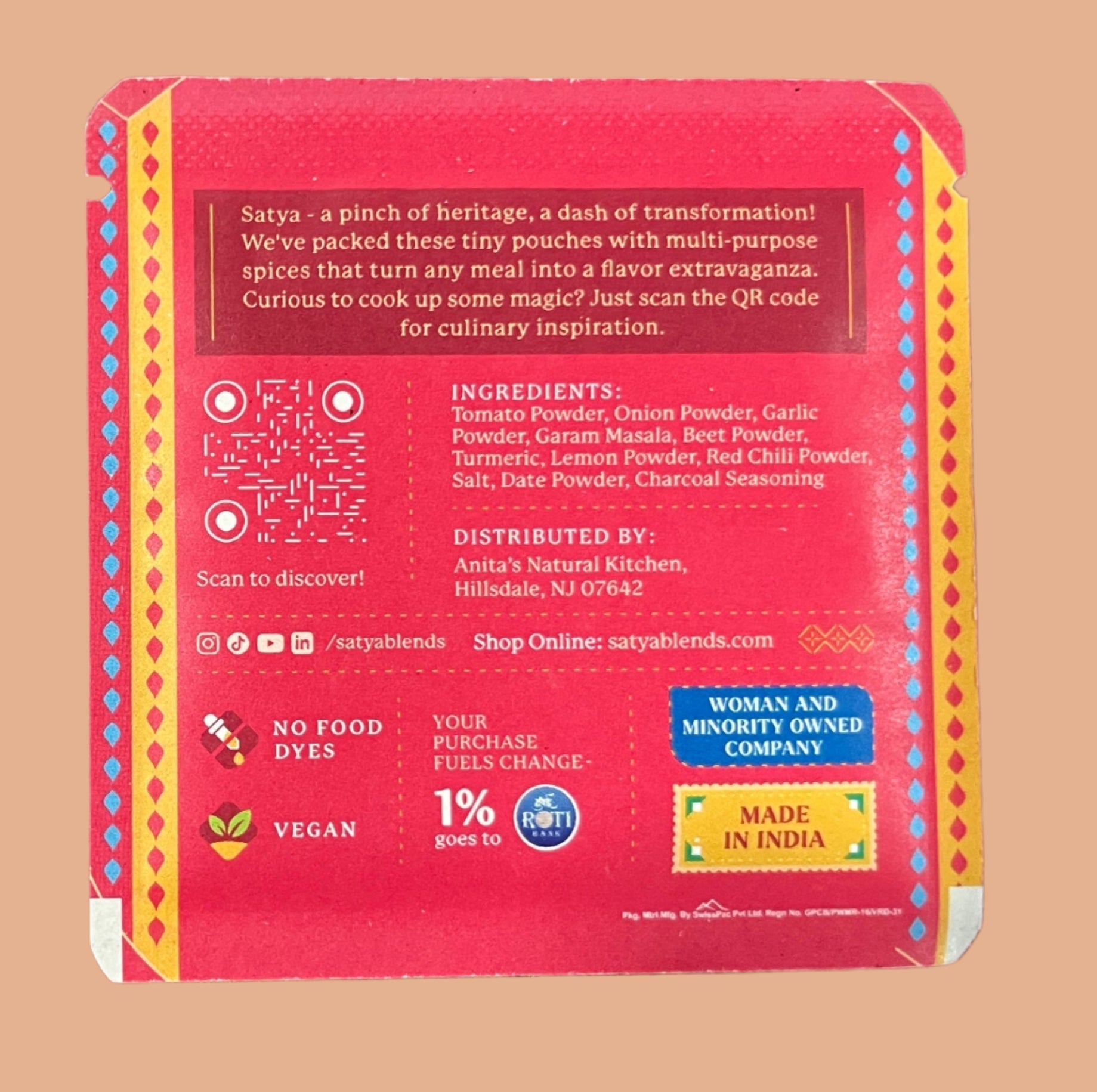 Satya - Tikka Taaza- Indian Spice Blend