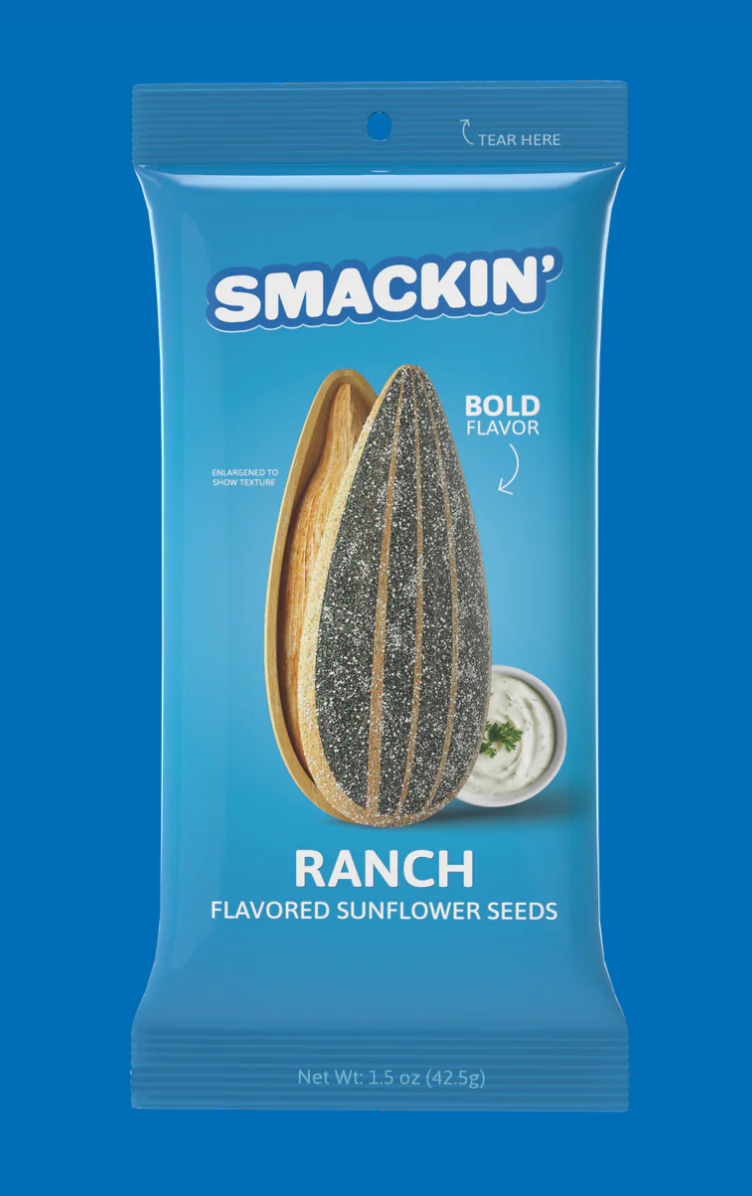 SMACKIN' - Sunflower Seeds - Ranch Flavored