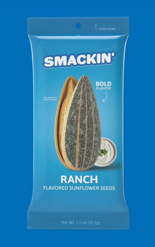 SMACKIN' - Sunflower Seeds - Ranch Flavored