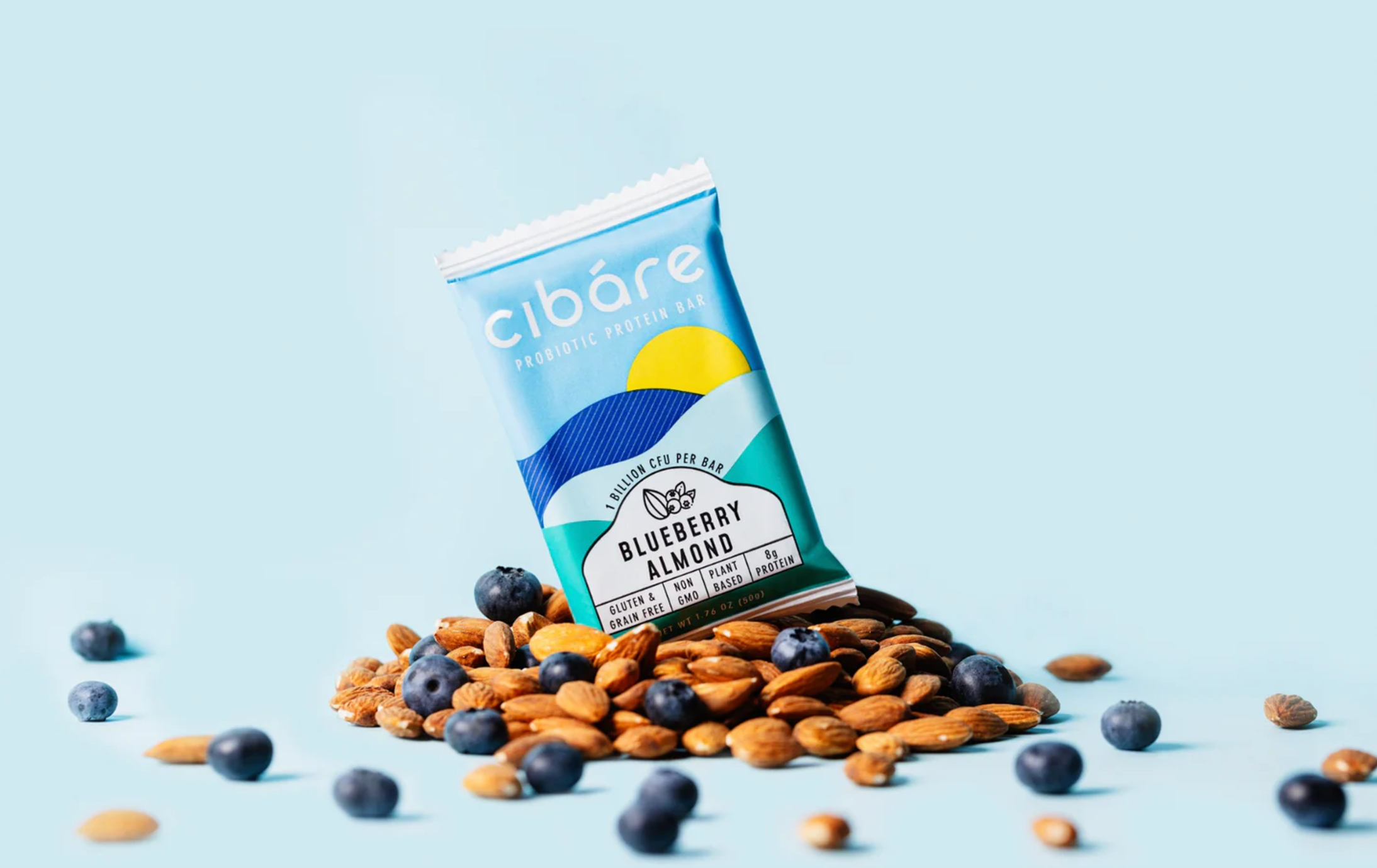 Cibare Foods - Blueberry Almond Probiotic Protein Bar