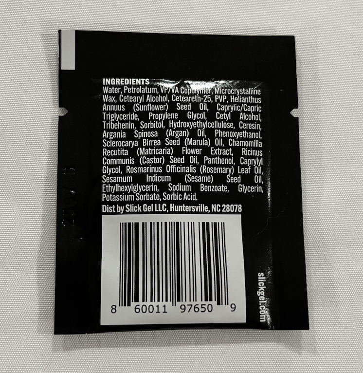 Slick water-based Pomade Packet .14oz