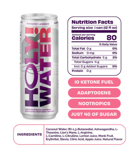 Holy! Water Health & Social Tonic Blackberry Lemonade
