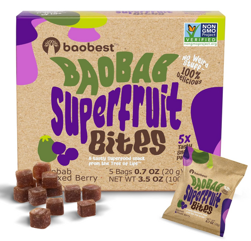 Baobab Superfruit Bites - Mixed Berry  3.5oz