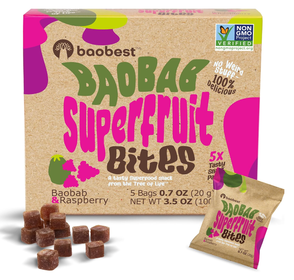 Baobab Superfruit Bites - Raspberry 3.5 oz