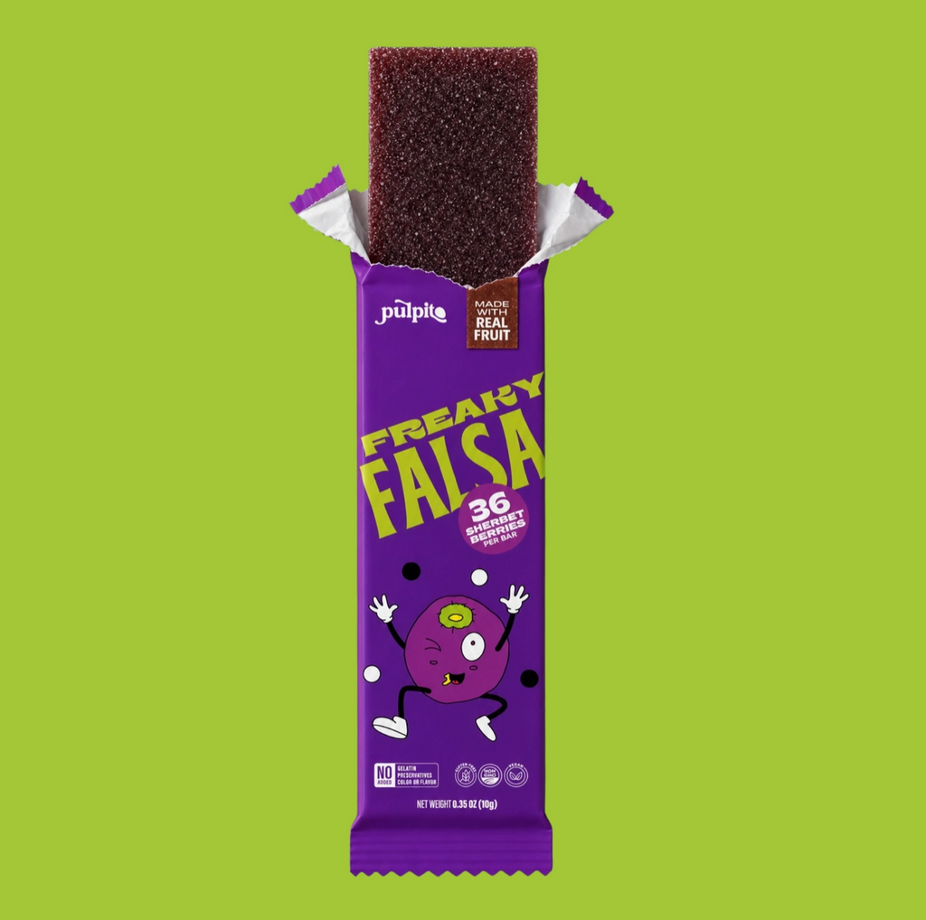 Pulpito - Natural Fruit Bar Snack, Freaky Falsa (Blueberry) 10pk. 3.5oz