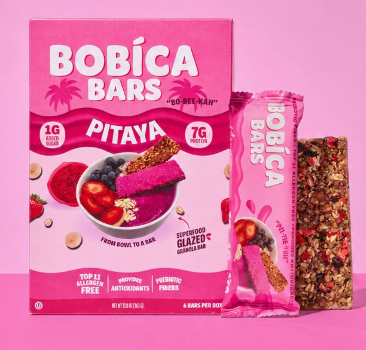 Bobica Bars Pitaya Glazed Granola Bar 1.34oz