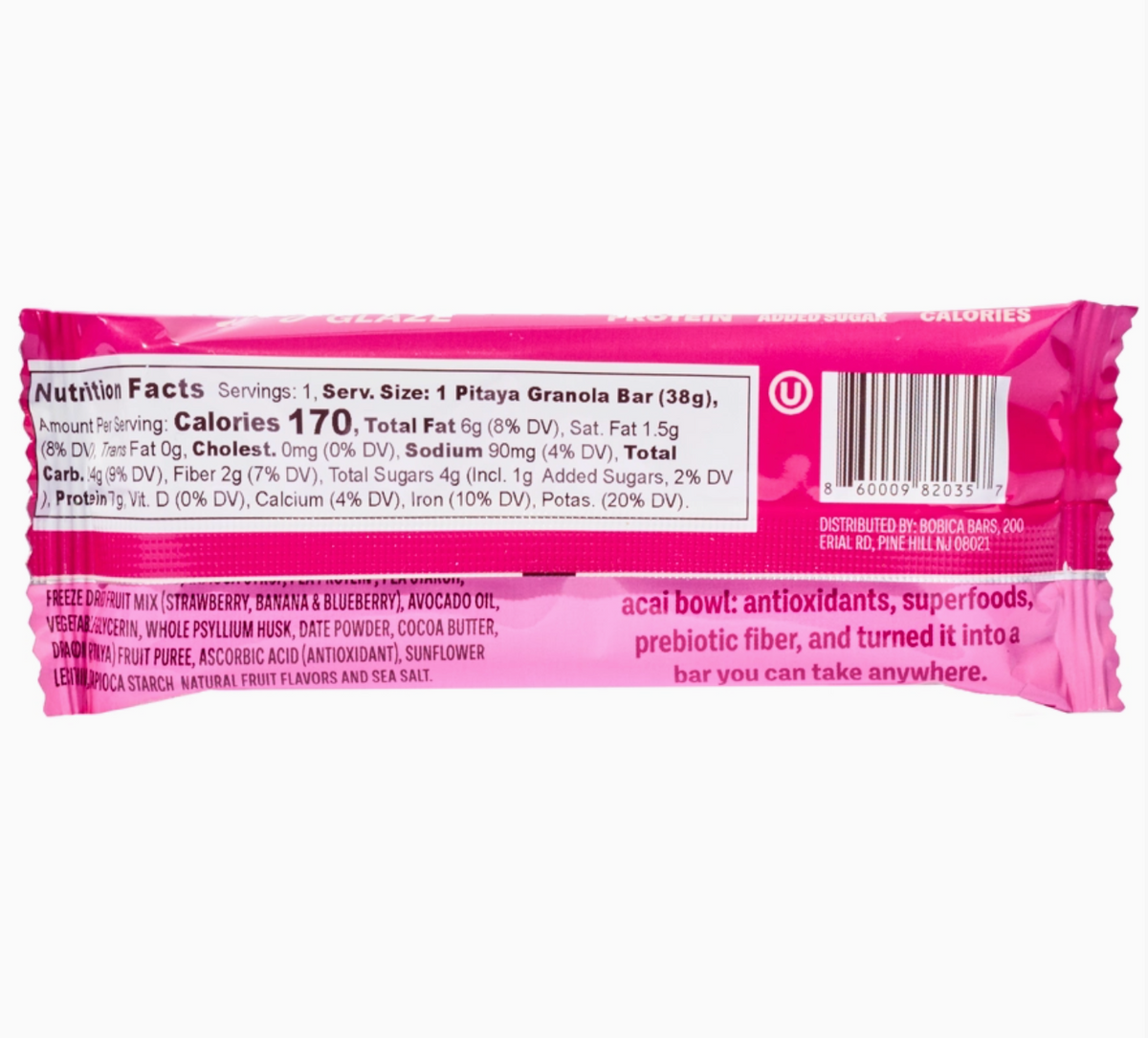 Bobica Bars Pitaya Glazed Granola Bar 1.34oz