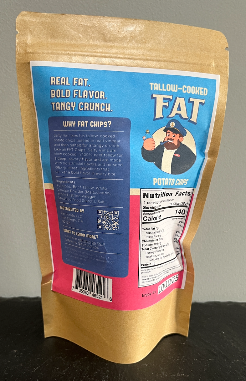 FAT Chips Salty Vin’s Salt & Vinegar 1oz