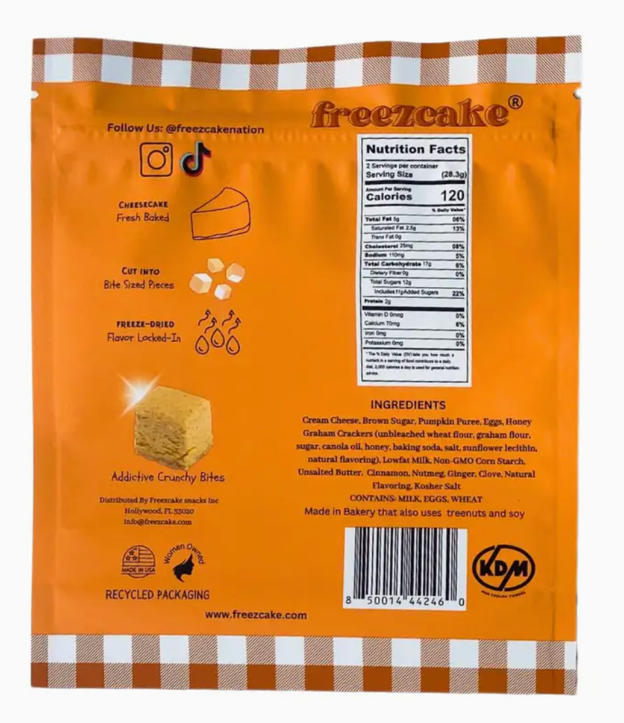 Freezcake Pumpkin Spice Freeze-dried Cheesecake 2oz