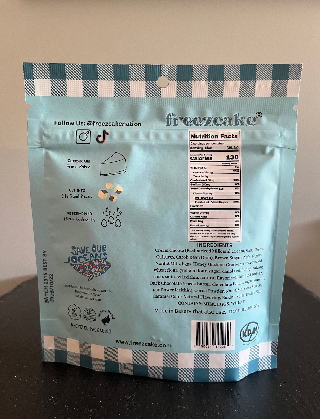 Freezcake - Freeze-Dried Turtle Cheesecake Bites 2oz