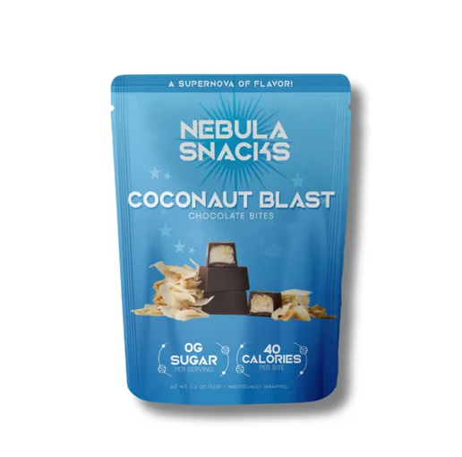 Nebula Snacks Coconut Blast Filled Dark Chocolate Bites 2.2oz