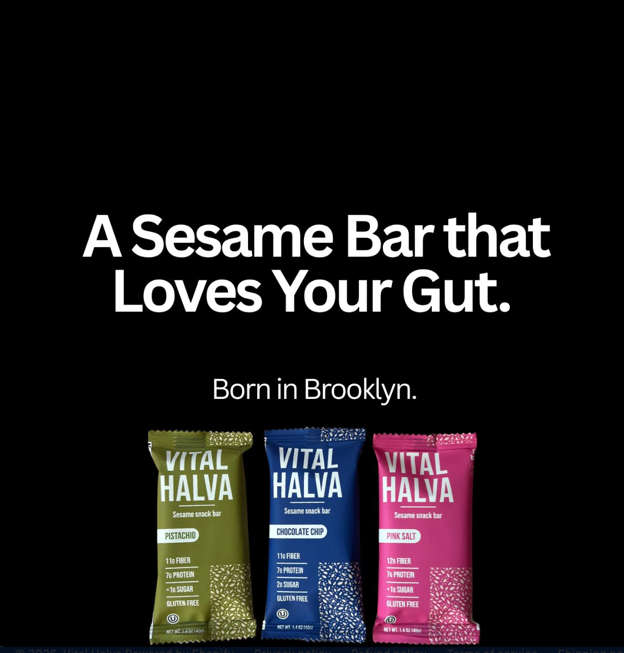 Vital Halva - Gut-Friendly Sesame Bar, Pink Salt, 1.4oz