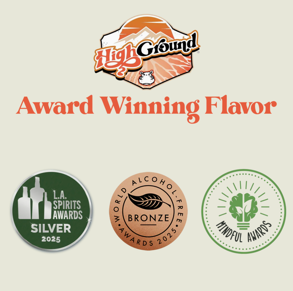 High Ground Elixir Mushroom Seltzer - Orange Passionfruit 12oz