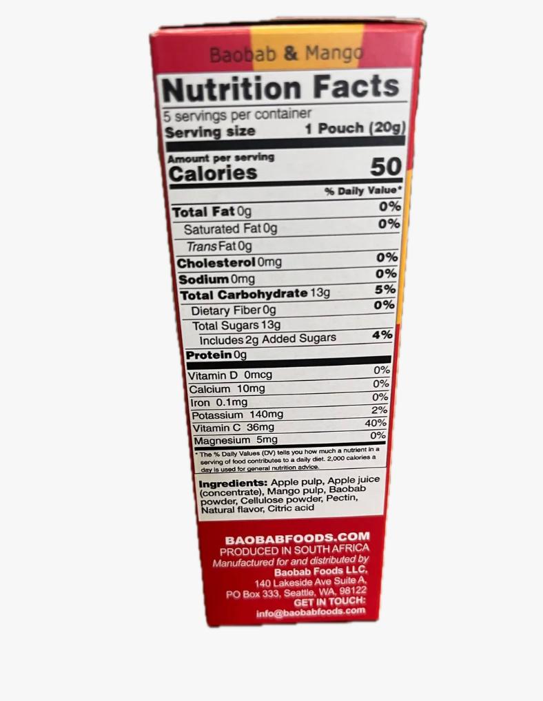 Baobab Superfruit Bites - Mango 3.5oz