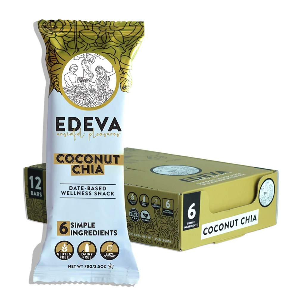 Edeva Snacks Coconut Chia Date-Based Bar 2.5oz