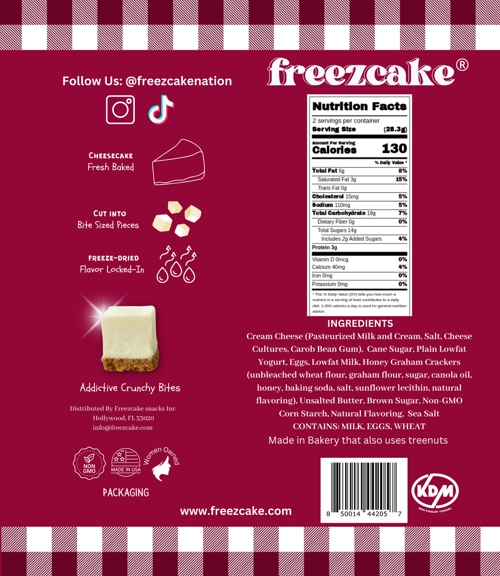 Freezcake -  Freeze-Dried New York Cheesecake Bites