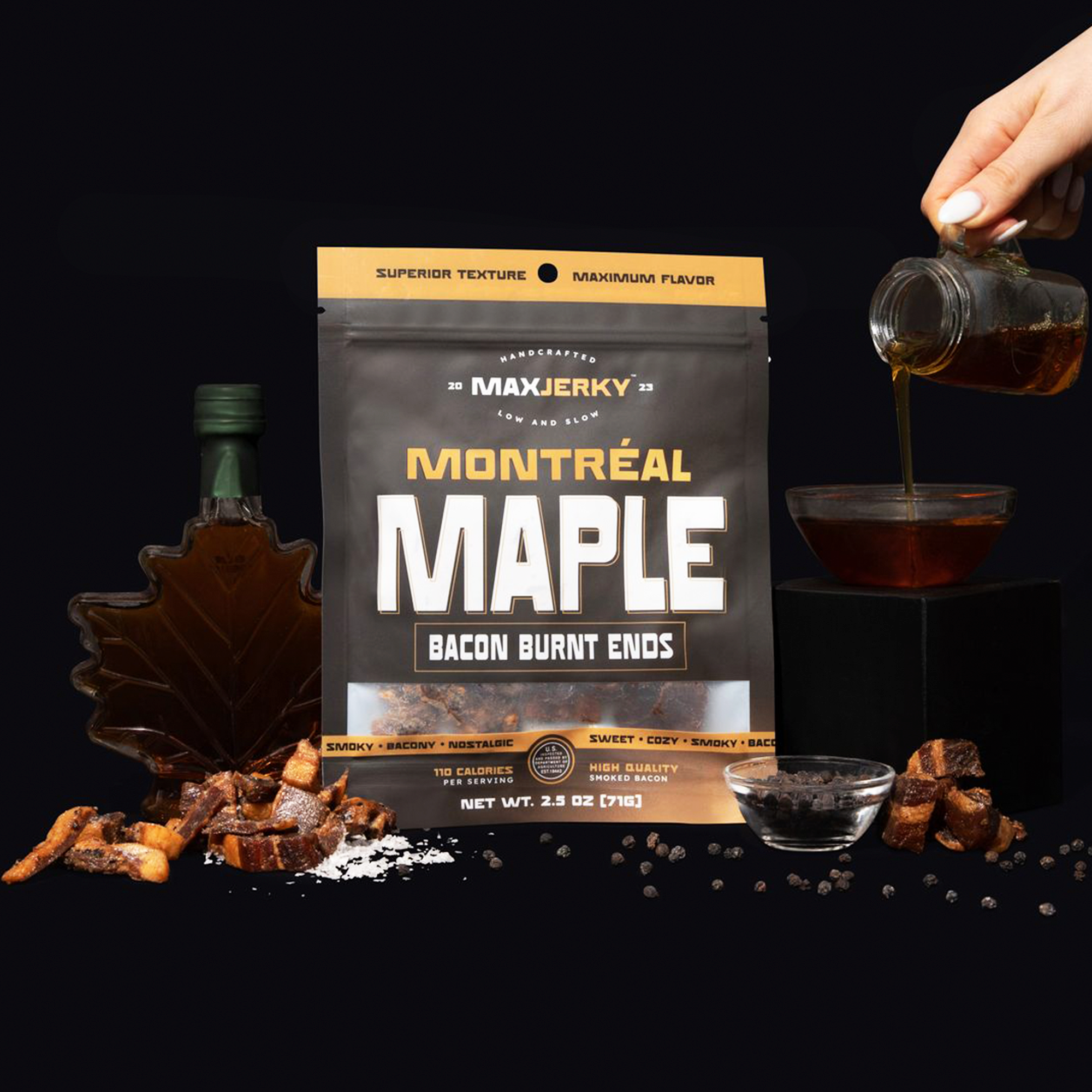 Max Jerky Montréal Maple Bacon Burnt Ends 2.5oz