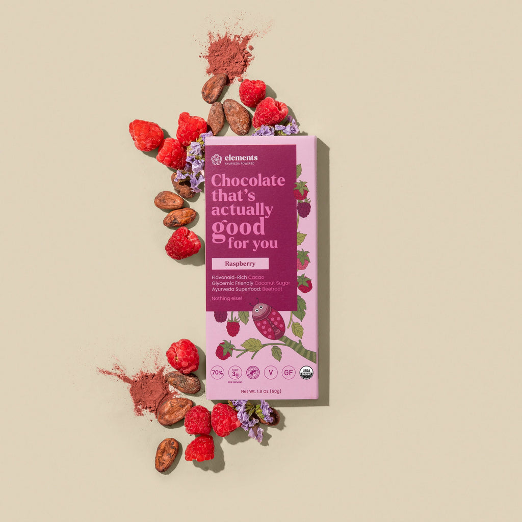 Elements - Raspberry Dark Chocolate Bar | Vegan Organic 1.8oz