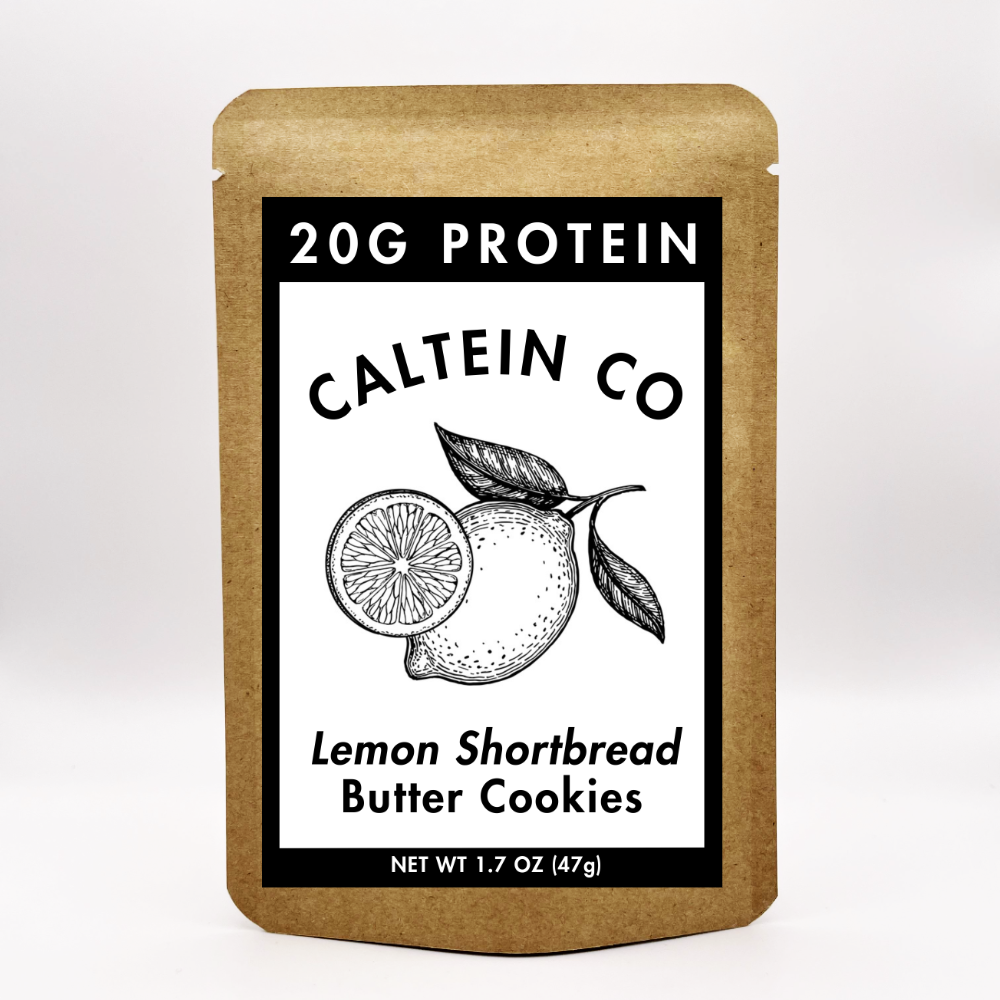 Lemon Shortbread Cookies | High Protein Snack | Clean Label