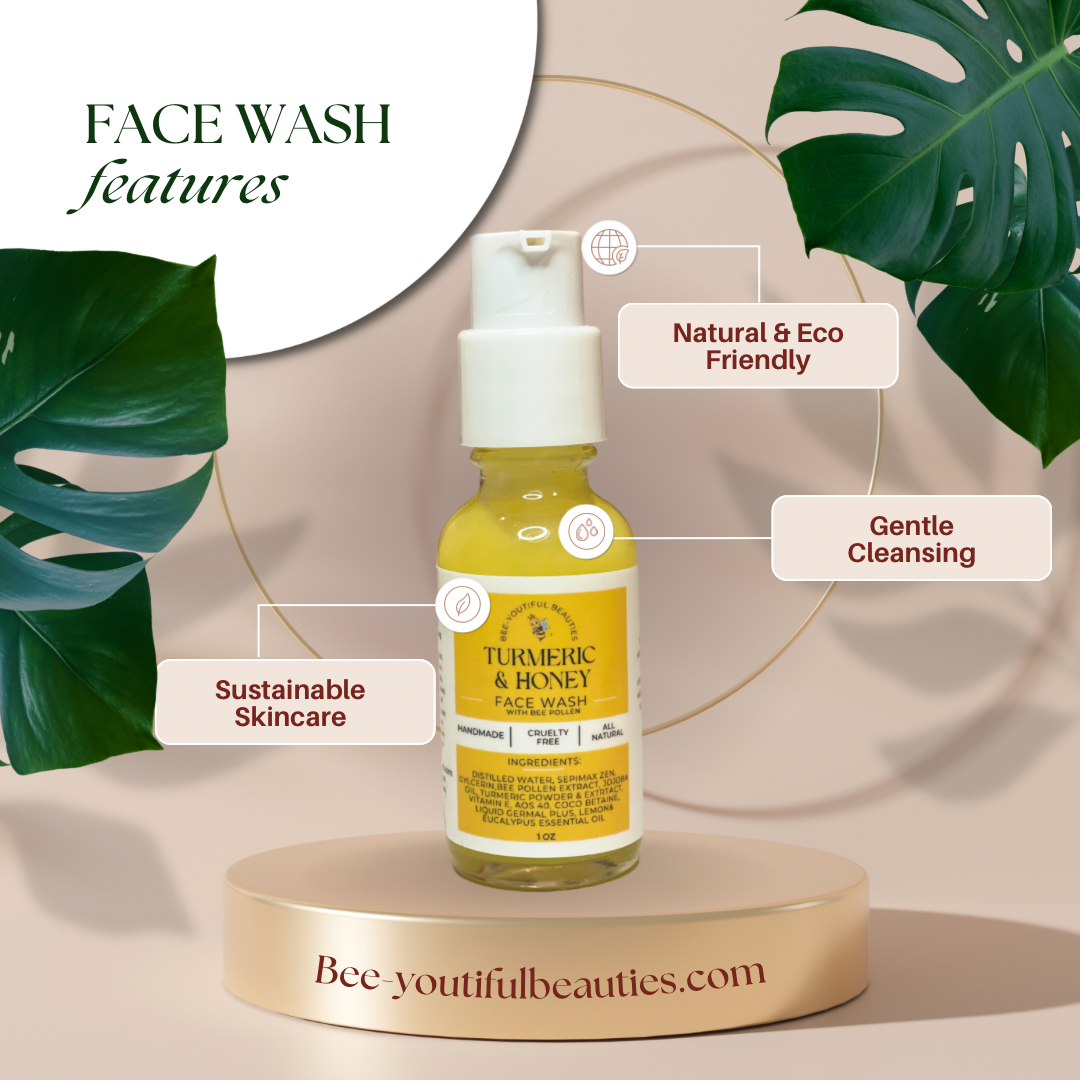 Bee-Youtiful Beauties - Turmeric & Honey Face Wash W/ Bee Pollen