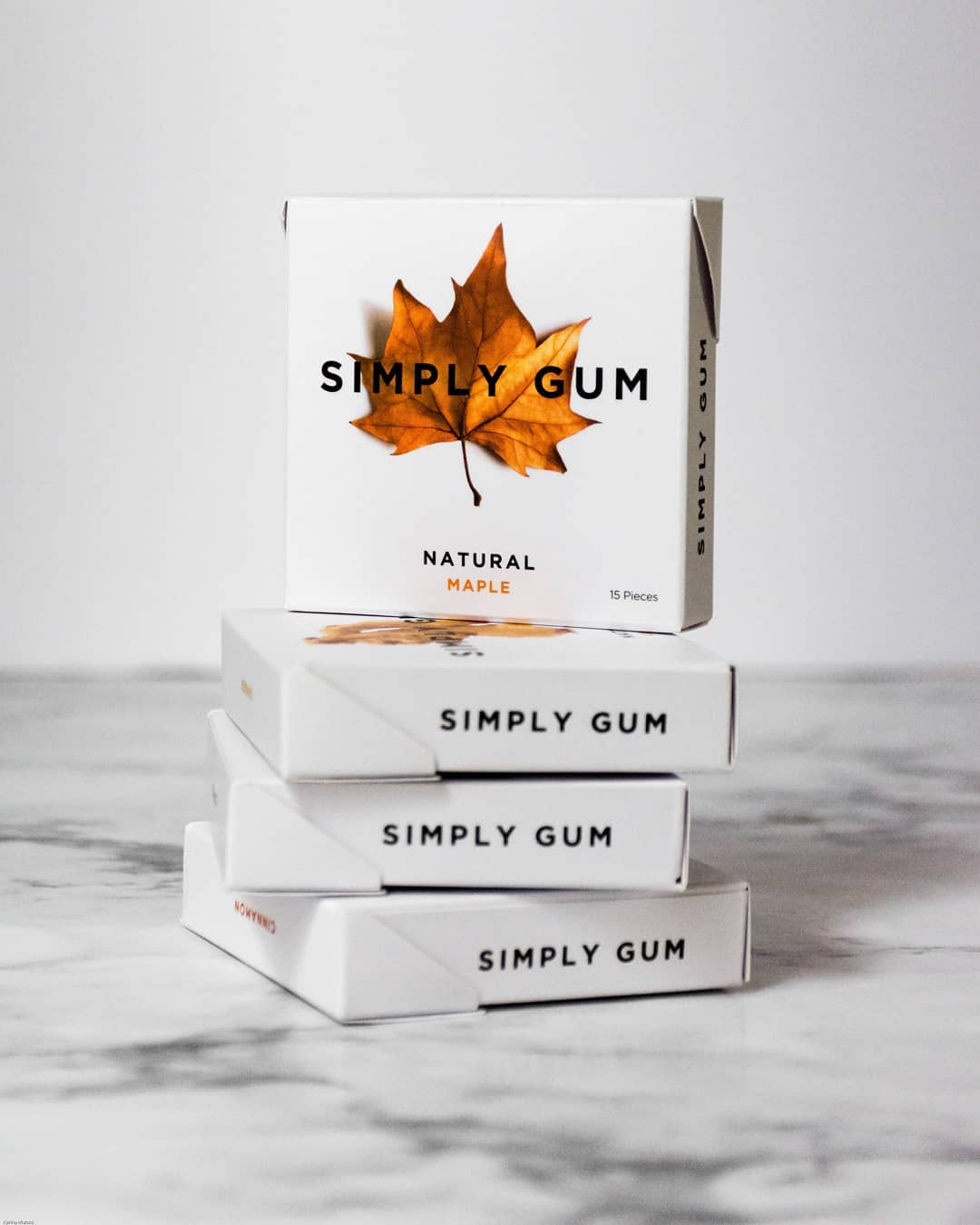 Simply Gum - Maple Chewing Gum 15 piece pack