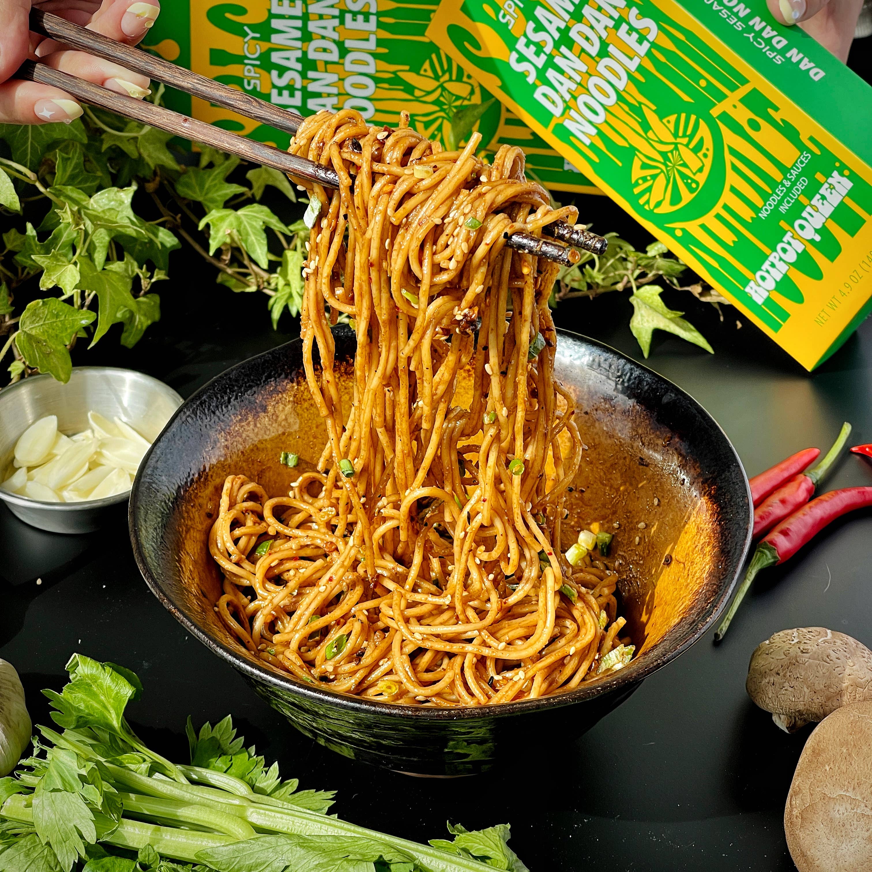Hotpot Queen Spicy Sesame Dan Dan Noodles-STREET FOOD FLAVOR 4.9 OZ